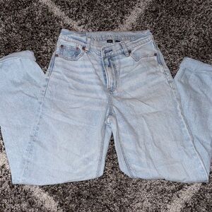 American Eagle Outfitters Light Wash Straight Leg Jeans